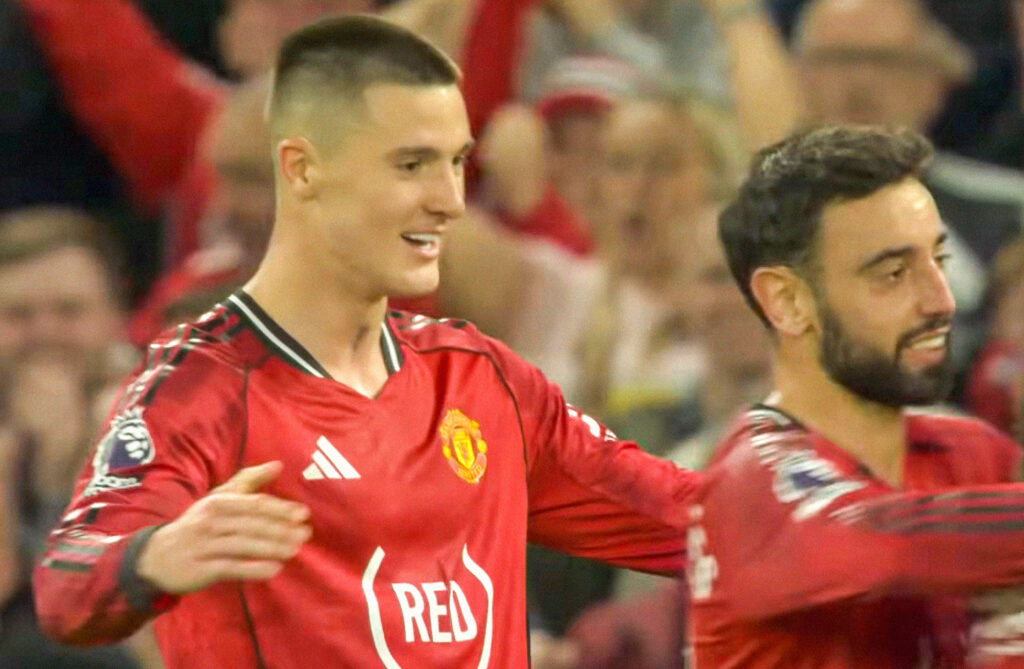 Benjamin Šeško u dresu Manchester Uniteda
