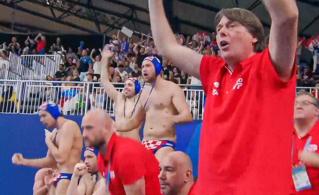 Vaterpolo Hrvatska - slavlje u finalu SP-a 2024.