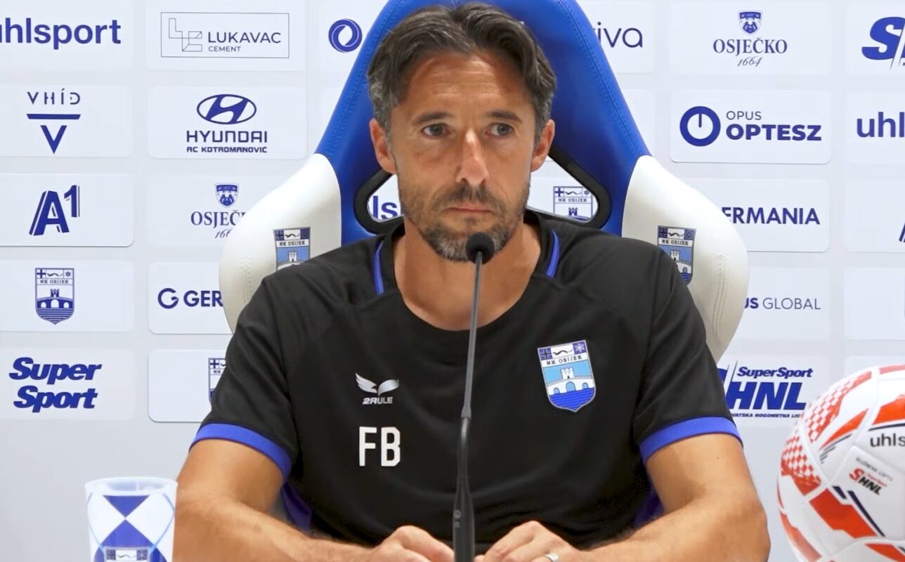Osijek Slaven Belupo - trener Osječana Federico Bessone