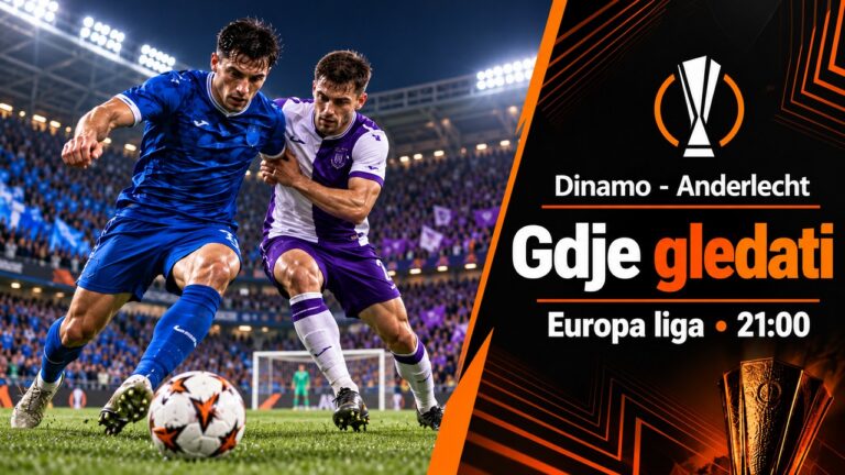 Gdje gledati Dinamo – Anderlecht, prijenos Europa lige?