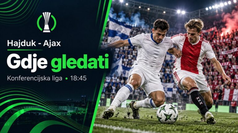 Gdje gledati Hajduk – Ajax, prijenos Konferencijske lige?