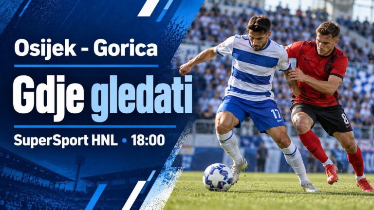 Gdje gledati Osijek – Gorica, prijenos SuperSport HNL-a?