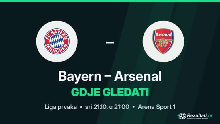 Gdje gledati Bayern – Arsenal, prijenos Lige prvaka?