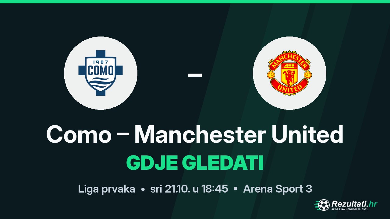 Como – Manchester United, gdje gledati prijenos Lige prvaka u 18:45