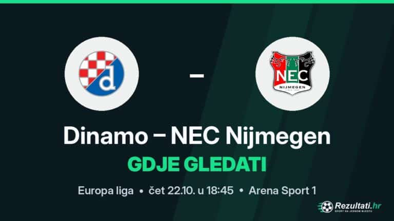 Gdje gledati Dinamo – NEC Nijmegen, prijenos Europa lige?