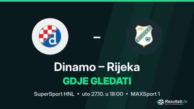 Gdje gledati Dinamo – Rijeka, prijenos SuperSport HNL-a?