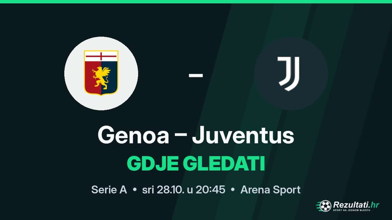 Genoa – Juventus, gdje gledati prijenos Serie A u 20:45