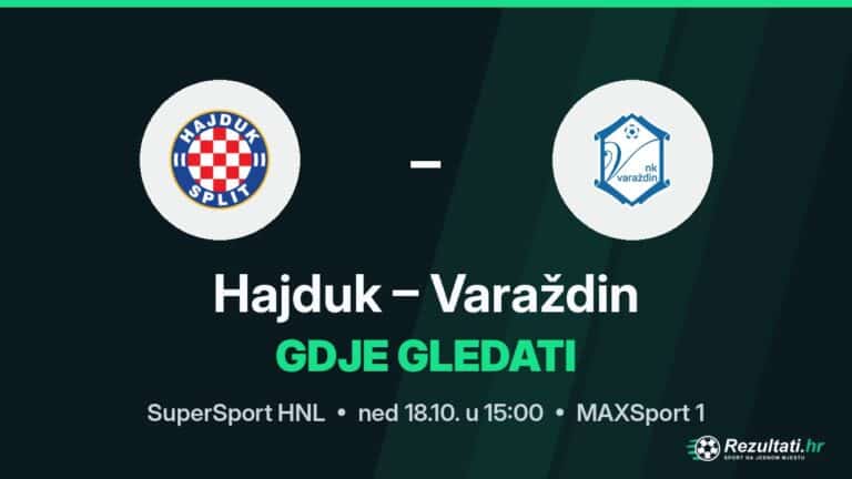 Gdje gledati Hajduk – Varaždin, prijenos SuperSport HNL-a?