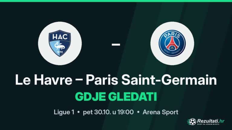 Gdje gledati Le Havre – Paris Saint-Germain, prijenos Ligue 1?