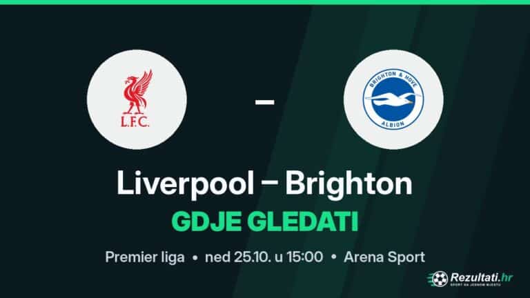Gdje gledati Liverpool – Brighton, prijenos Premier lige?