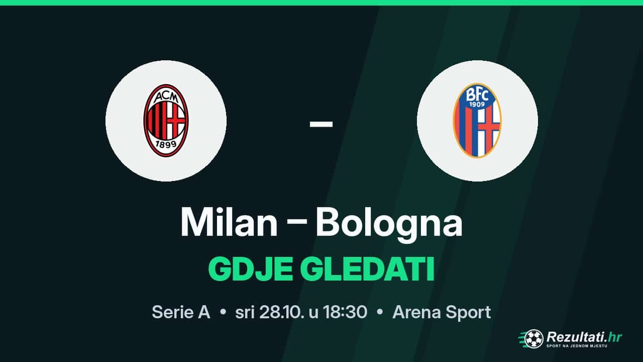 Milan – Bologna, gdje gledati prijenos Serie A u 18:30
