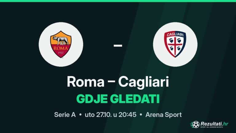 Gdje gledati Roma – Cagliari, prijenos Serie A?