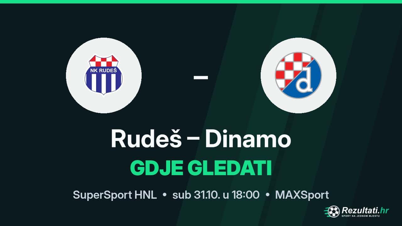 Rudeš – Dinamo, gdje gledati prijenos SuperSport HNL-a u 18:00