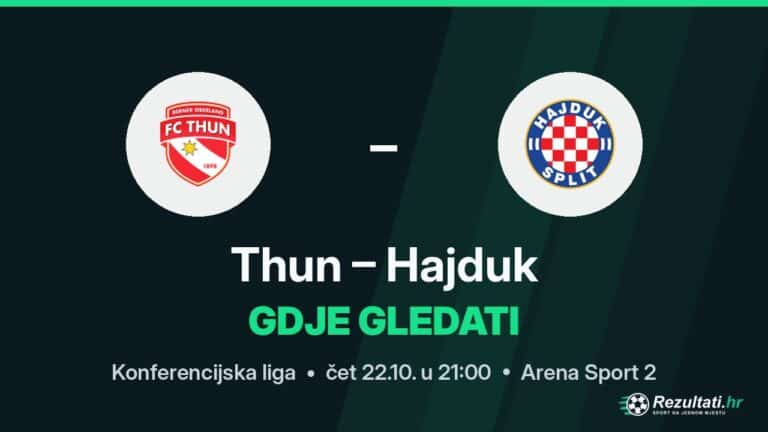 Gdje gledati Thun – Hajduk, prijenos Konferencijske lige?