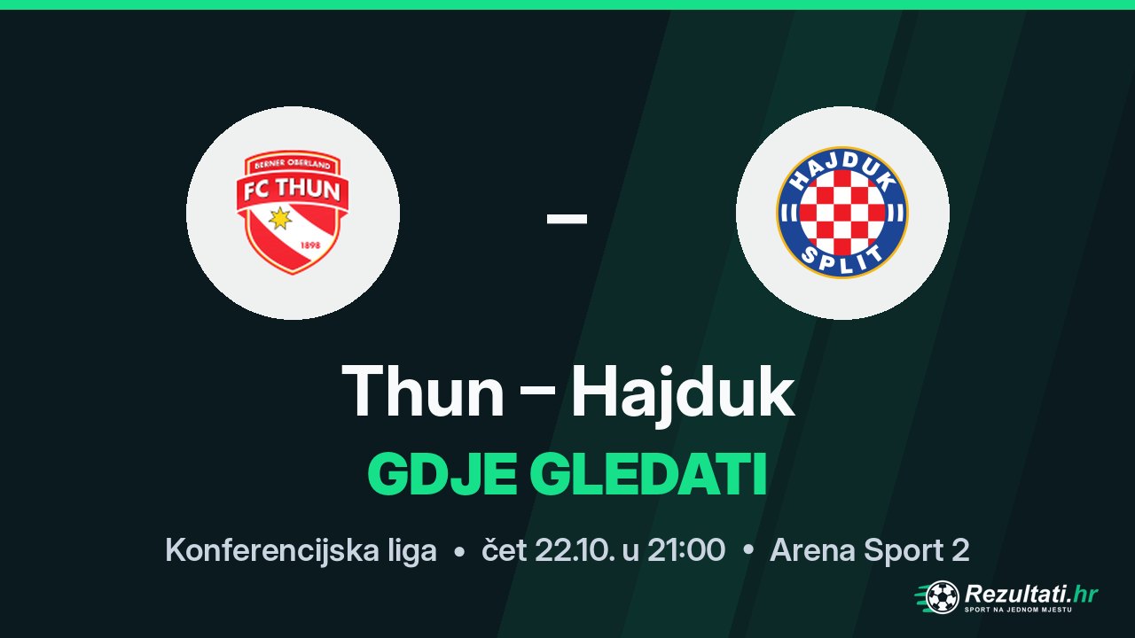 Thun – Hajduk, gdje gledati prijenos Konferencijske lige u 21:00