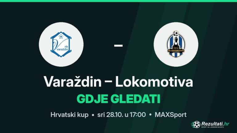 Gdje gledati Varaždin – Lokomotiva, prijenos Hrvatskog kupa?