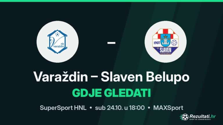 Gdje gledati Varaždin – Slaven Belupo, prijenos SuperSport HNL-a?